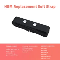 1Pc Adjustable Heart Rate Monitor Replacement Soft Strap works with Polar H7 H9 H10 Coospo Powrlab Fitcent Magene LIVLOV 2