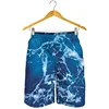 Fashion Blue Ocean 3D Printed Beach Shorts Men Sea Water Pattern Swimming Trunks Summer Vacation Oversized Surf Board Shorts 2