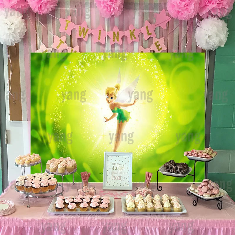 Disney Peter Pan Tinker Bell Miss Elastic Background Birthday