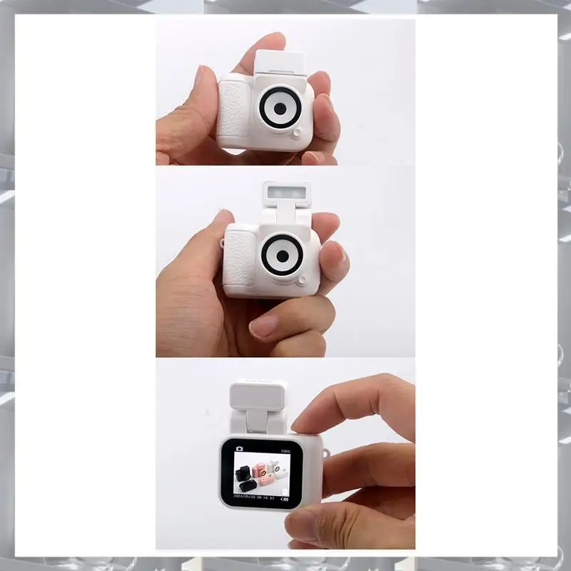 Hot Selling-Monoreflexes Style Mini Camera HD1080P CMOS With LCD Screen Flash Lamp And Battery Dock Portable Video Recorder DV,M