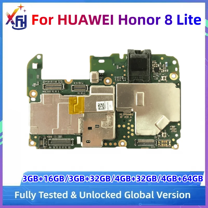 

Motherboard for HUAWEI Honor 8 Lite, Main Circuit Board, Unlocked Logic Board, Global ROM, with Kirin 655 Processor