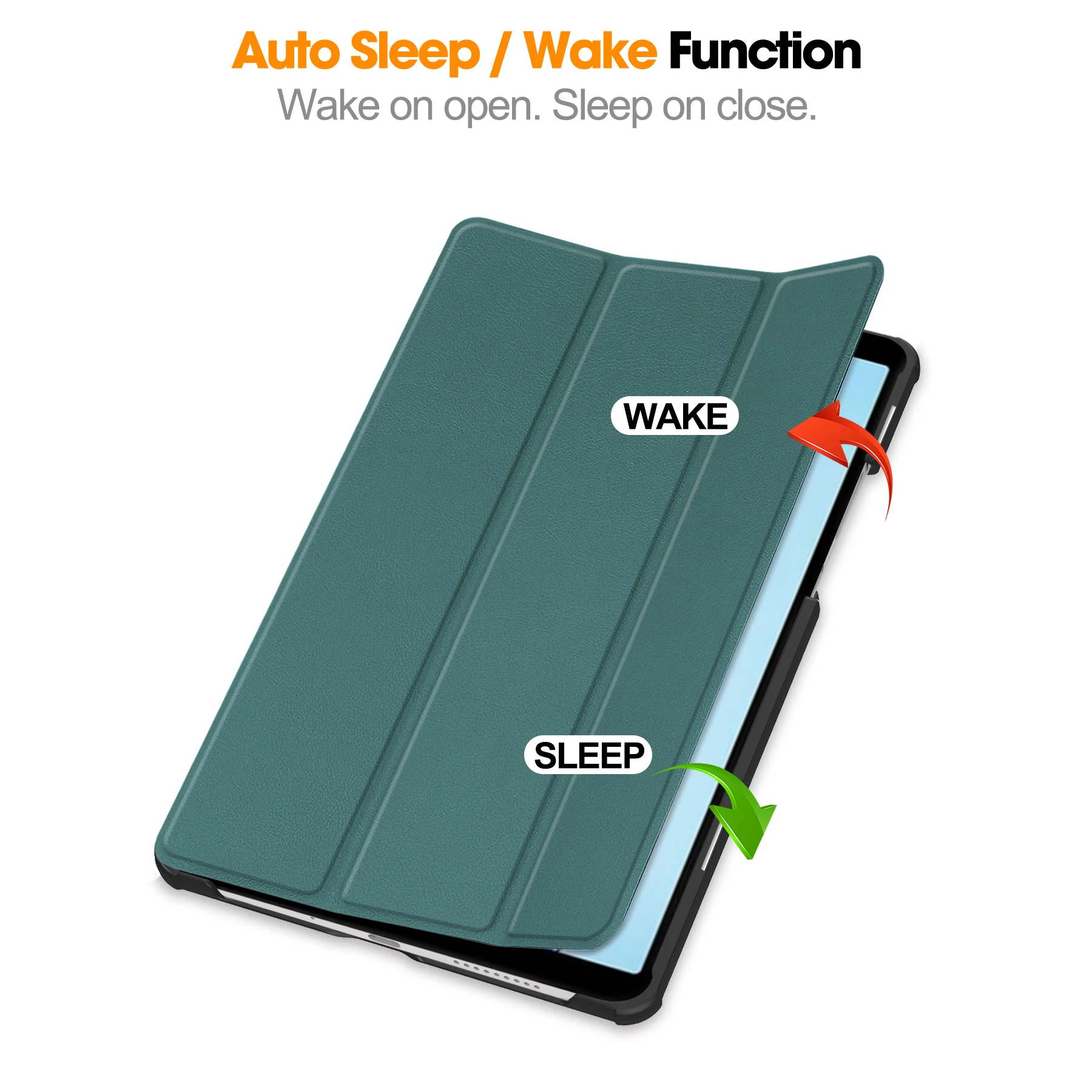 High-Quality PU Leather Tablet Case Cover with Folding Stand