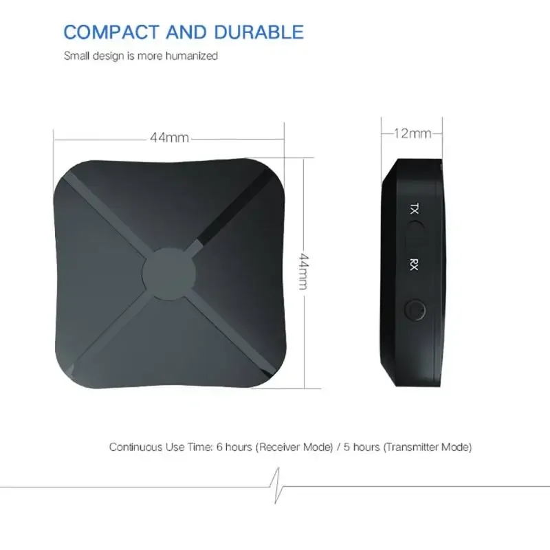 KN319 Bluetooth Transmitter Receiver 2 in 1 Stereo Audio Receiver Converter Wireless Adapter With RCA 3.5MM AUX For Car TV PC