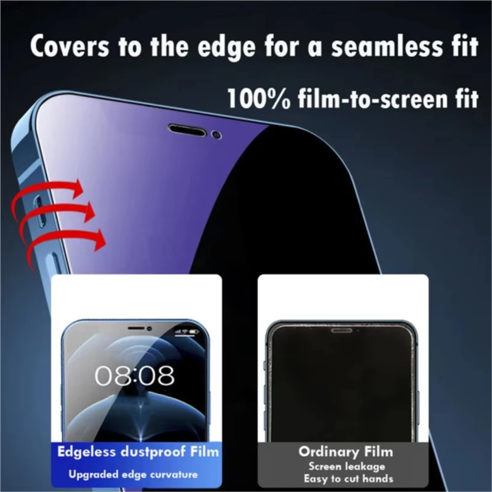 Anti Blue Light Privacy Tempered Glass Screen Protector with Eye Protection