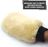 2pcs Microfiber Car Wash Mitt Cleaning Gloves Soft Absorbent Scratch Free Cleaning Gloves for Auto Motorcycle Household Cleaning 3