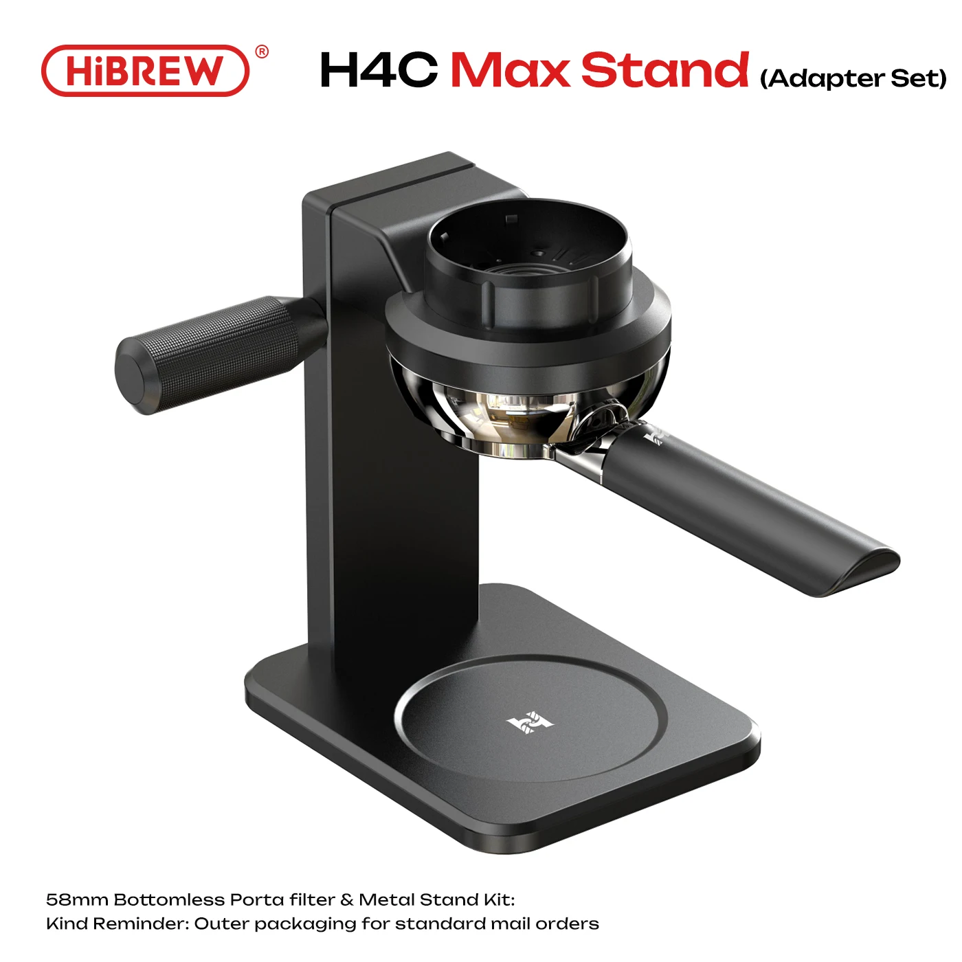 ماكينة قهوة محمولة HiBREW H4C Max مع تسخين لاسلكي وحامل بورتافلتر بدون قاعدة 58 ملم للمنزل والمكتب والتخييم
