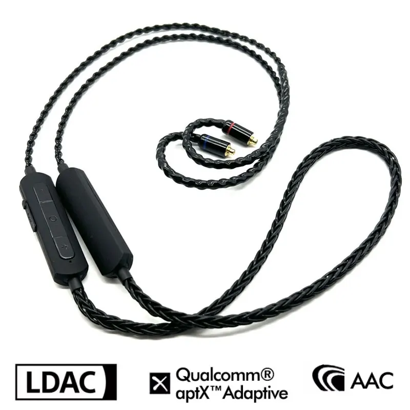 Bluetooth5.2 Hifi Earphone Cable Ldac Aptx Adaptive Hd Lossless Qcc5125/5141 Wireless Adapter