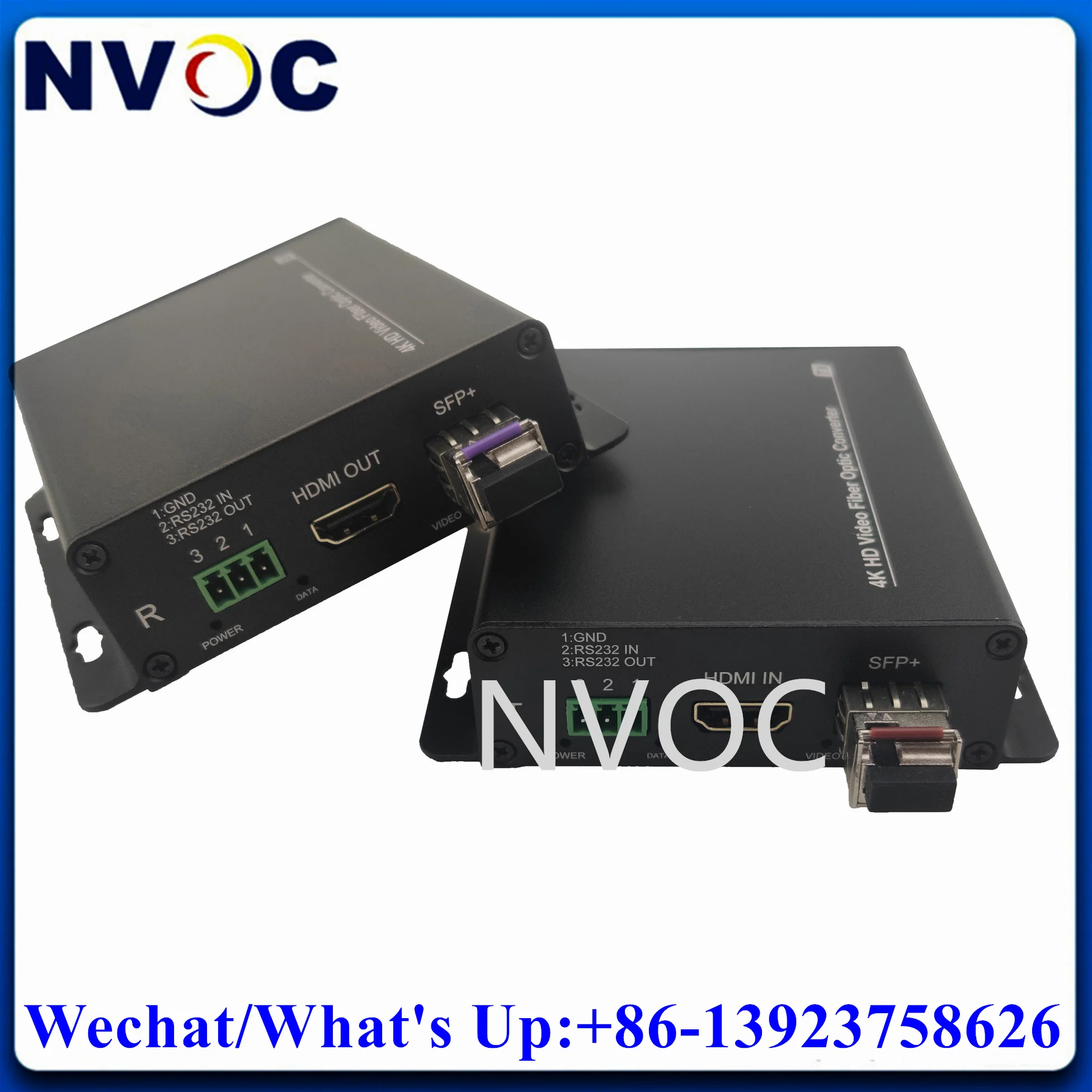 

4K@60Hz HDMI Fiber to Video/Audio/Data Fiber Optical Converter Extender over LC SFP Transceiver With RS232,USB and Mouse Port