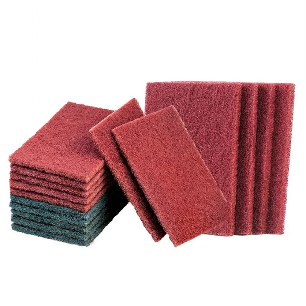 Nylon Emery Scouring Pad Iron Pot Rust Removal Decontamination Clean Wipe Dish Towels Clean Rag Kitchen Bathroom Clean Tool 2