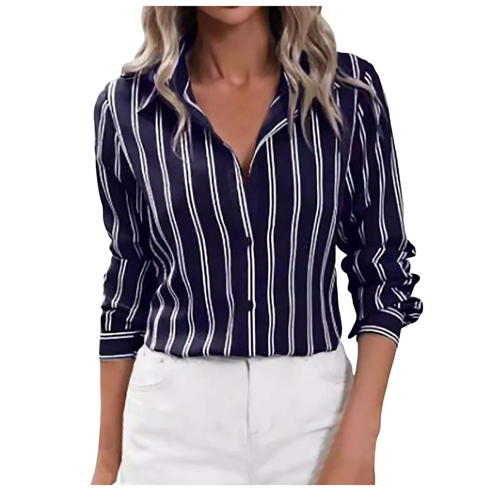 S409f9a12e25949c984aec18155d90a90k Elegant Loose Fit Long Sleeve Blouse for Stylish Women at Great Prices
