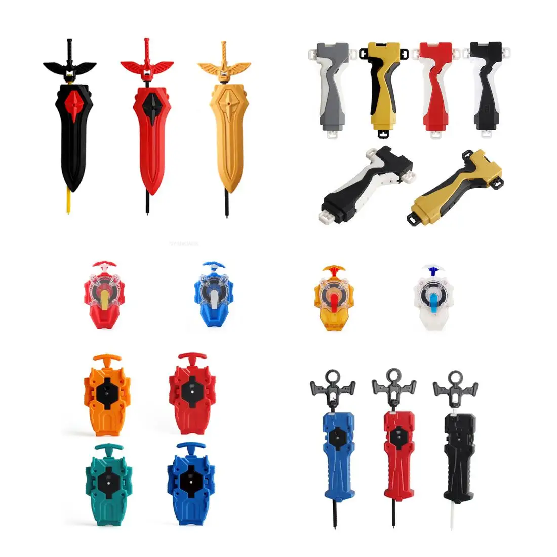 New Beyblades Burst battle gyros Accessories Launcher Gyro handle Beybleyd Two-way Rotary Grip Puller Ruler Transmitter Toys