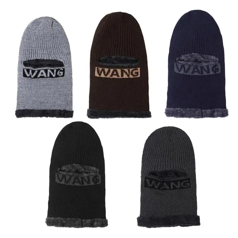 

Winter full-face Covering thickened jacquard one-hole Soft Winter Face Cover Warm Head all-in-one hat for Women Men Winter