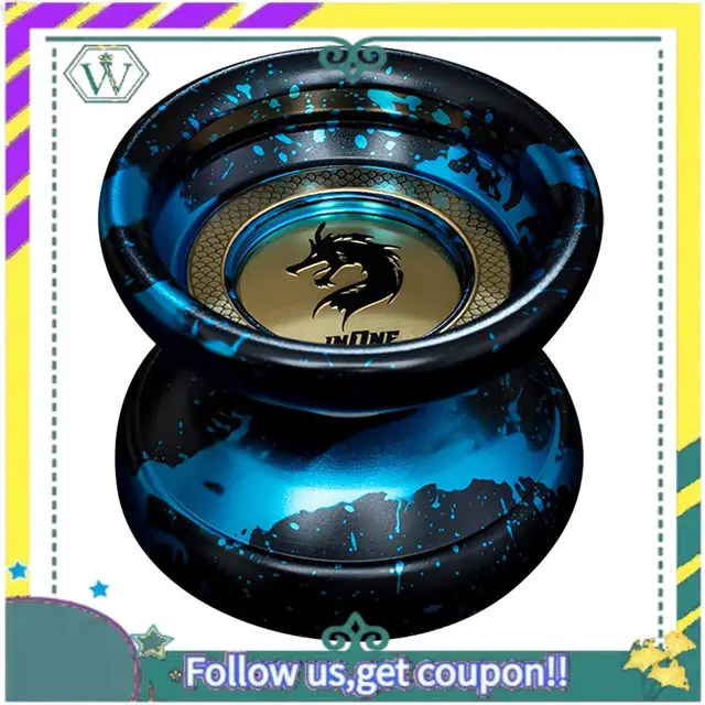 (New) Professional Butterfly Yoyo Alloy Responsive Yoyo 10 Ball Bearing Yoyo For Advanced Player With 10 Strings 4