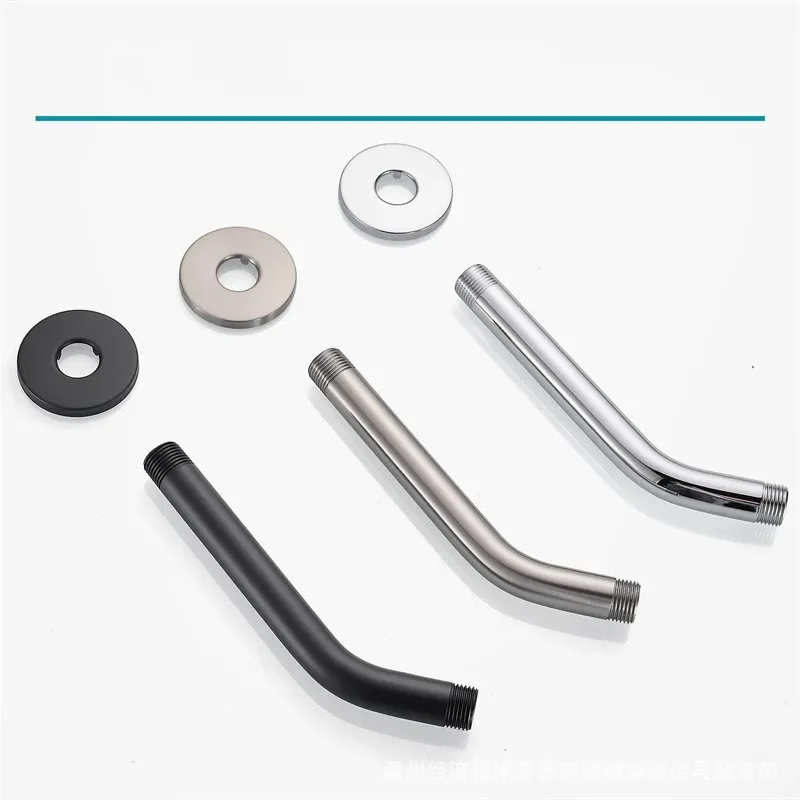 Bathroom Rainfall Water Saving shower head extension arm Shower Arm Wall Mounted Stainless Steel G1/2 Water inlet Tubes Faucet Replacement Parts