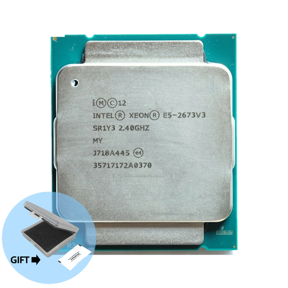 Intel procesador Xeon E5 2673 V3, 2,4 GHz, 12 núcleos, 30M, LGA 2011 3 ...