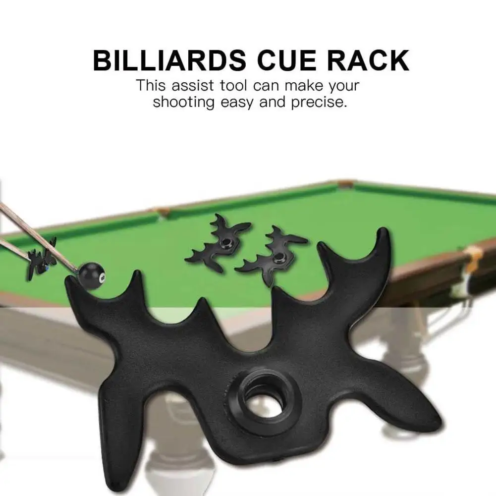 Snooker Billiards Cue Rack Bridge Head Billiards Cross Antlers Rod Holder Accessories Black Moose Head Bridge for Pool Cue T3N7