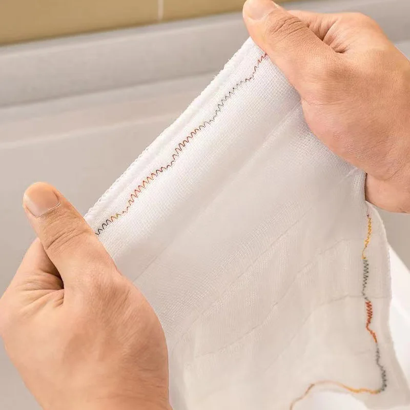 Oil Repellent Dishwashing Cloth 12 Layers Thicken Cotton Towel Anti-Grease Wiping Rags Household Cleaning Towels Non-stick Wipe