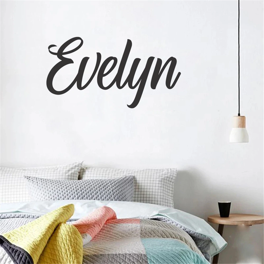 Name Wall Decal Children's Bedroom Vinyl Art Sticker Personalized Baby Name Playing Room Decor wall stickers children room decoration