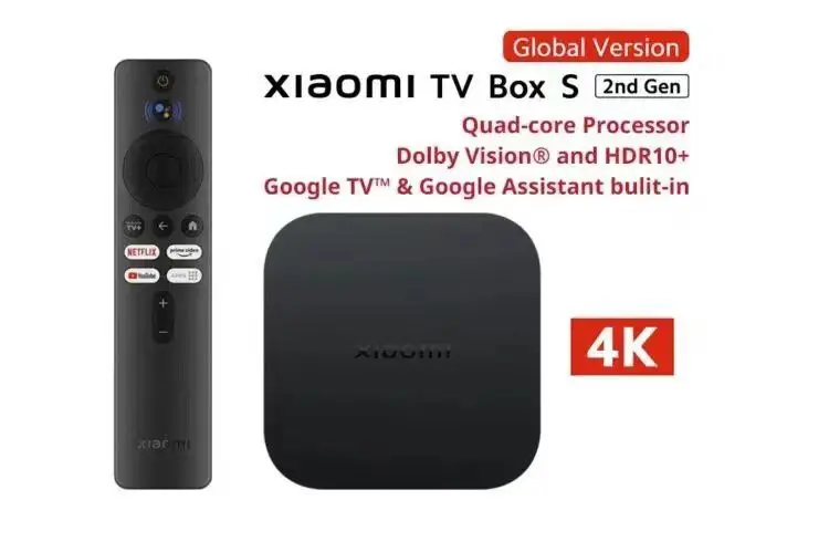 

World Premiere Global Version Xiaomi Mi TV Box S(2nd Gen) 4K Ultra HD BT5.2 2GB 8GB Google TV Google Assistant Smart TV Box
