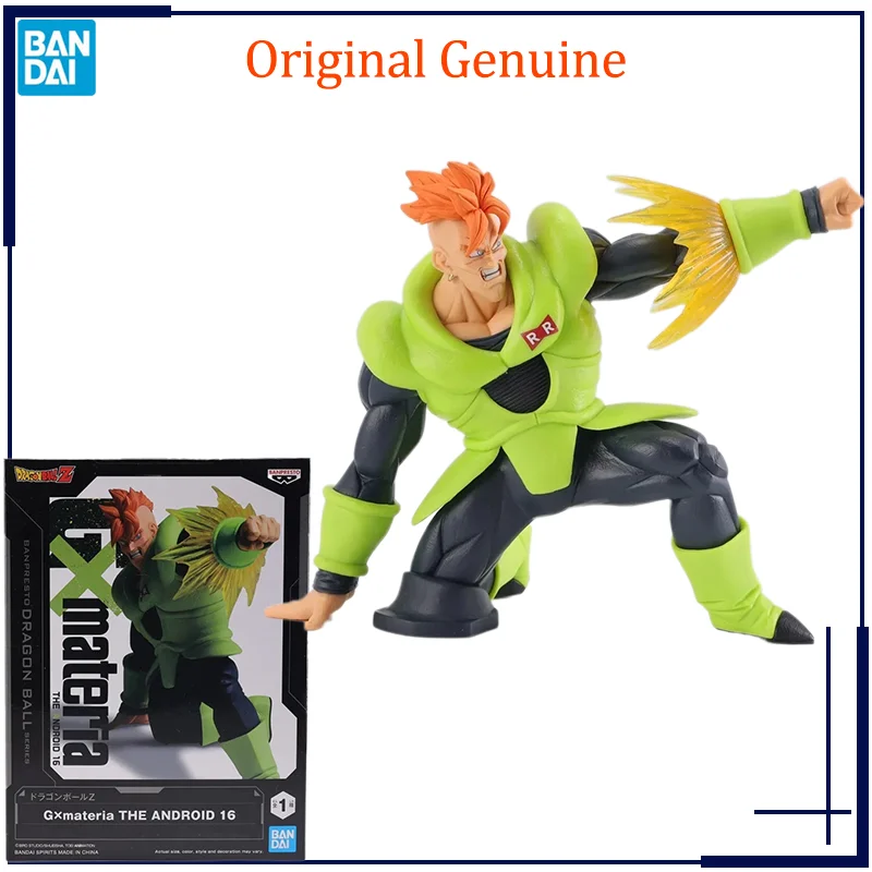 

Оригинальный подлинный Драконий жемчуг Z G ×материал Android 16 Bandai Аниме Модель игрушки экшн-фигурки подарки коллекционные украшения для мальчиков детей