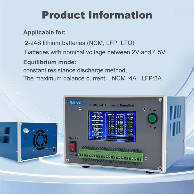 Heltecbms Lifepo4 Battery Voltage tester 4A 7A Electric vehicle/Car Battery Repair /2s to 24s battery automatic equalizer Li-ion