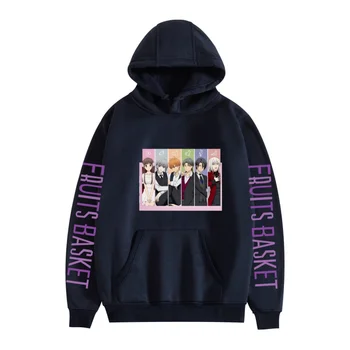 2025Fashion العصرية أنيمي طباعة هوديي عارضة فضفاض للجنسين البلوز 3