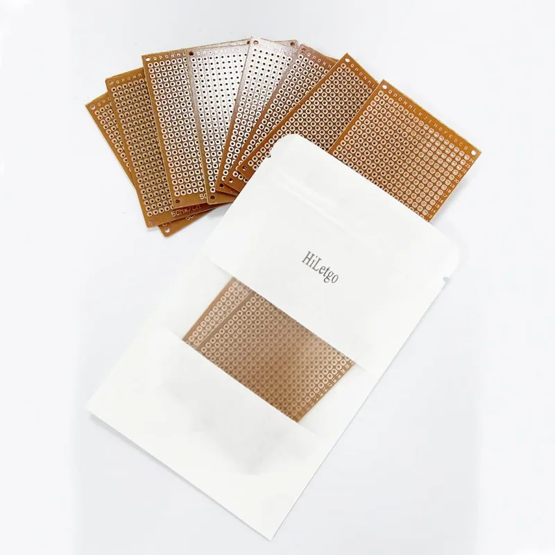 DIY 5x7cm 회로 기판 브레드보드용 납땜 완료 프로토타입 PCB 20개