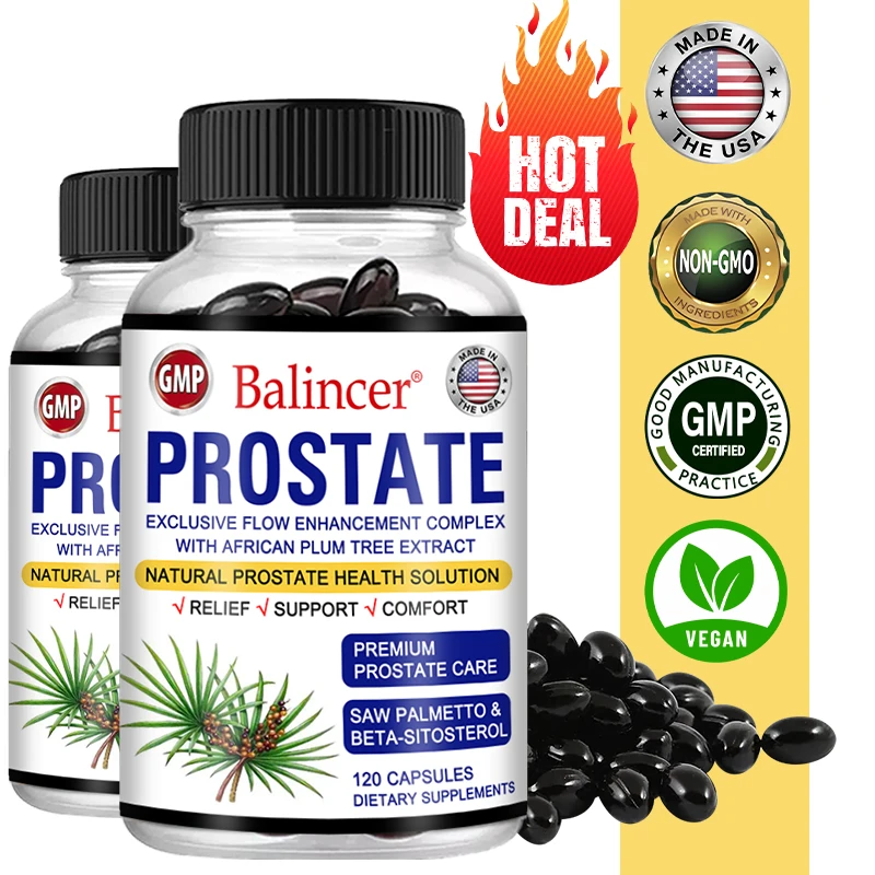 Saw Palmetto Extract 120 Capsules for Men Women Non-GMO Gluten-Free Supplement saw palmetto supplement