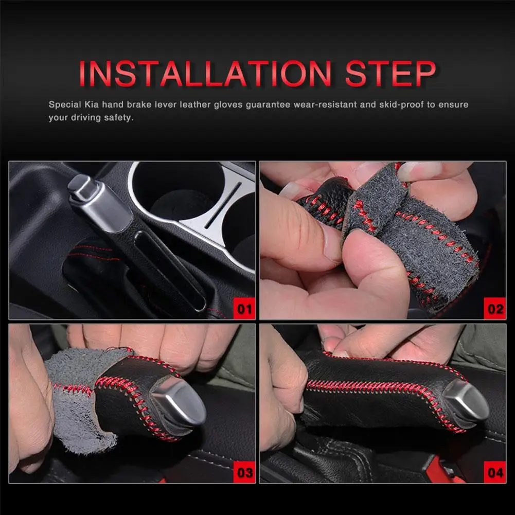 Automobile Gear Handbrake Cover Auto Manual Handbrake Box Gear Head Handle Decoration Car Interior Accessories Sleeve