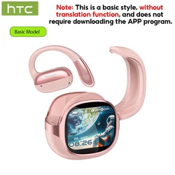 Wireless LED Touchscreen Earbuds with AI Translation and HiFi Sound (Pink)
