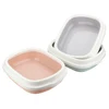 Excrement Training Sand Litter Box Cat Dog Tray with Scoop Anti-Splash Dog Toilet Cat Litter Box 1 Set Pet Toilet Bedpan