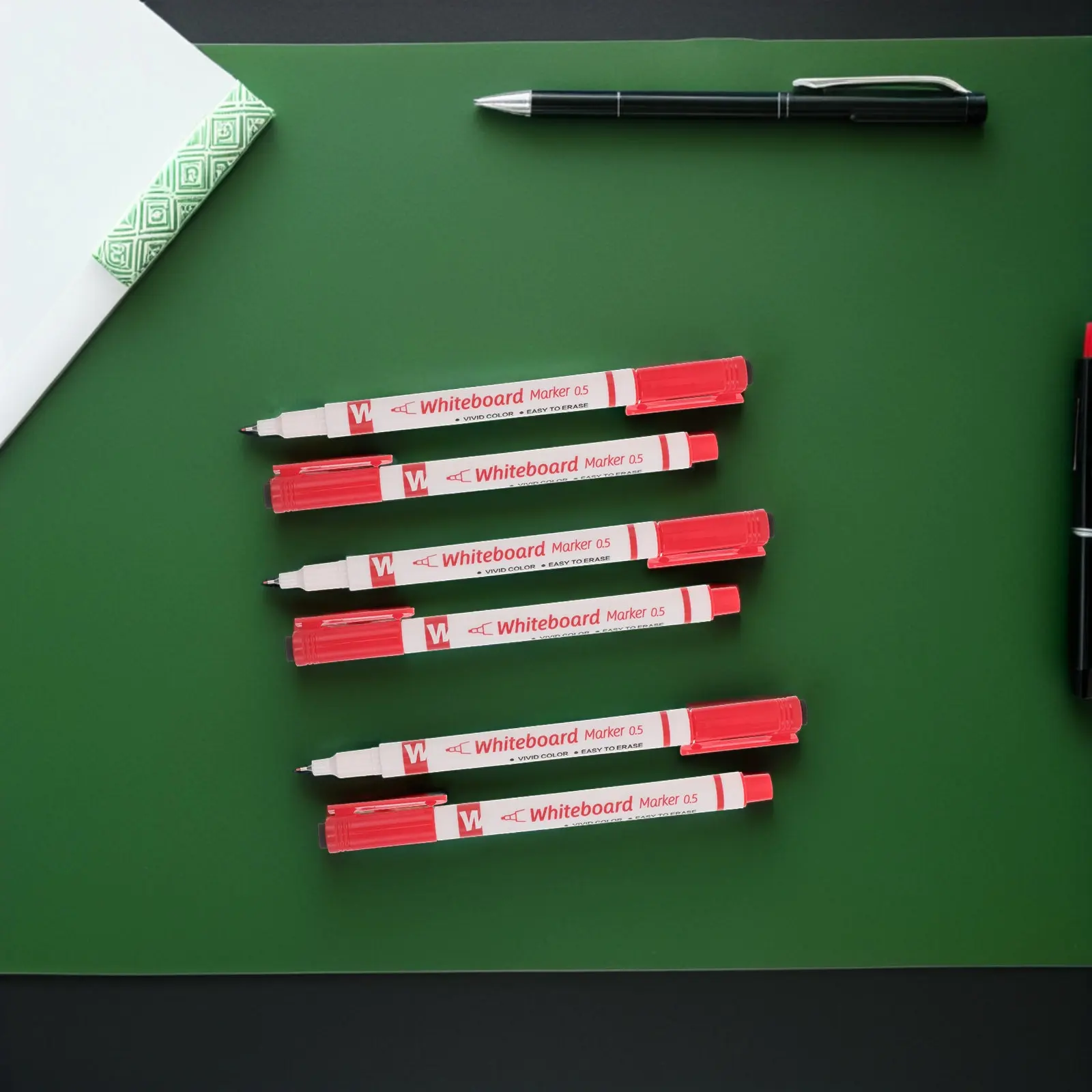 20개입 지울 수 있는 화이트보드 펜 초미세 팁 0.5mm 세척 가능한 드라이 이레이즈 마커 교실 사무실 미술용