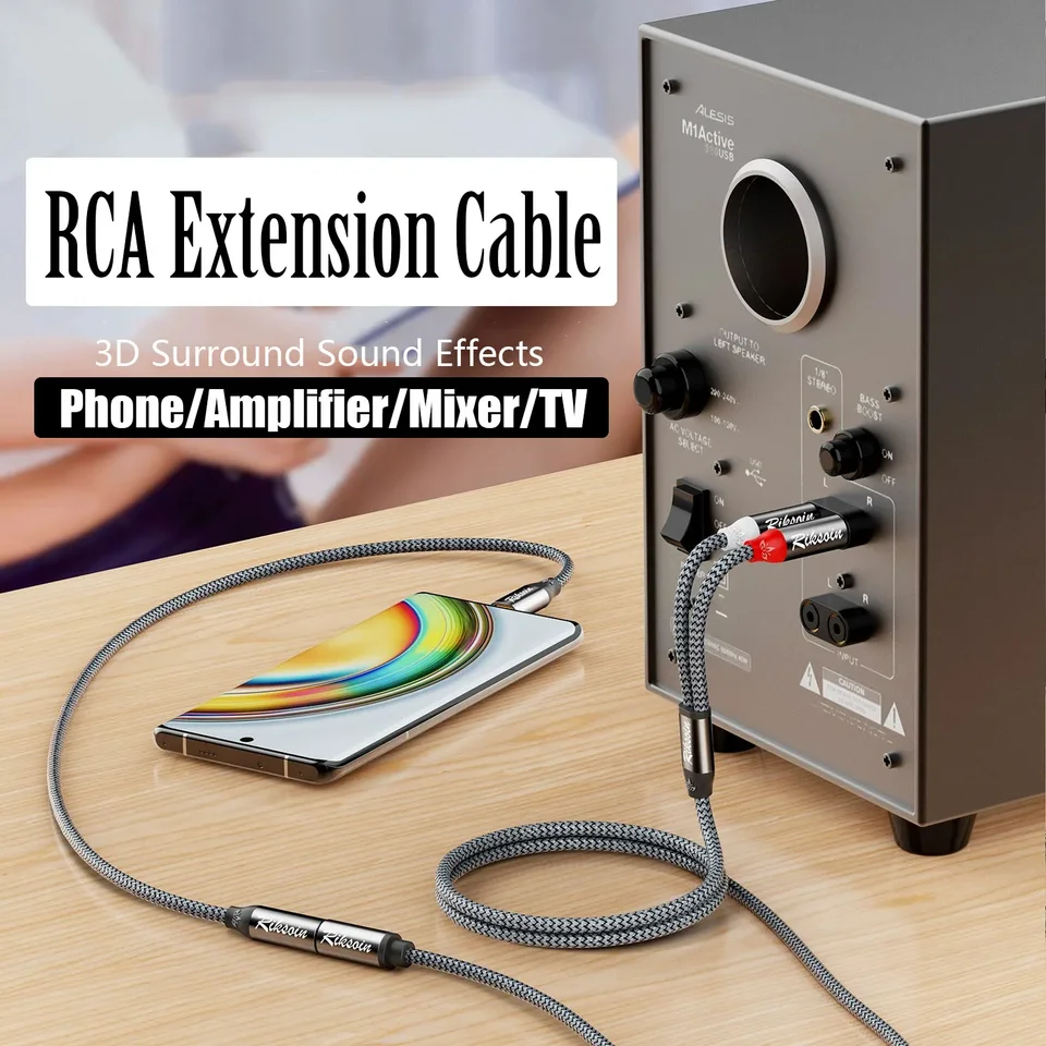 SiYear XLR femmina a 2 x Phono RCA Plug Adattatore Y Splitter Cavo