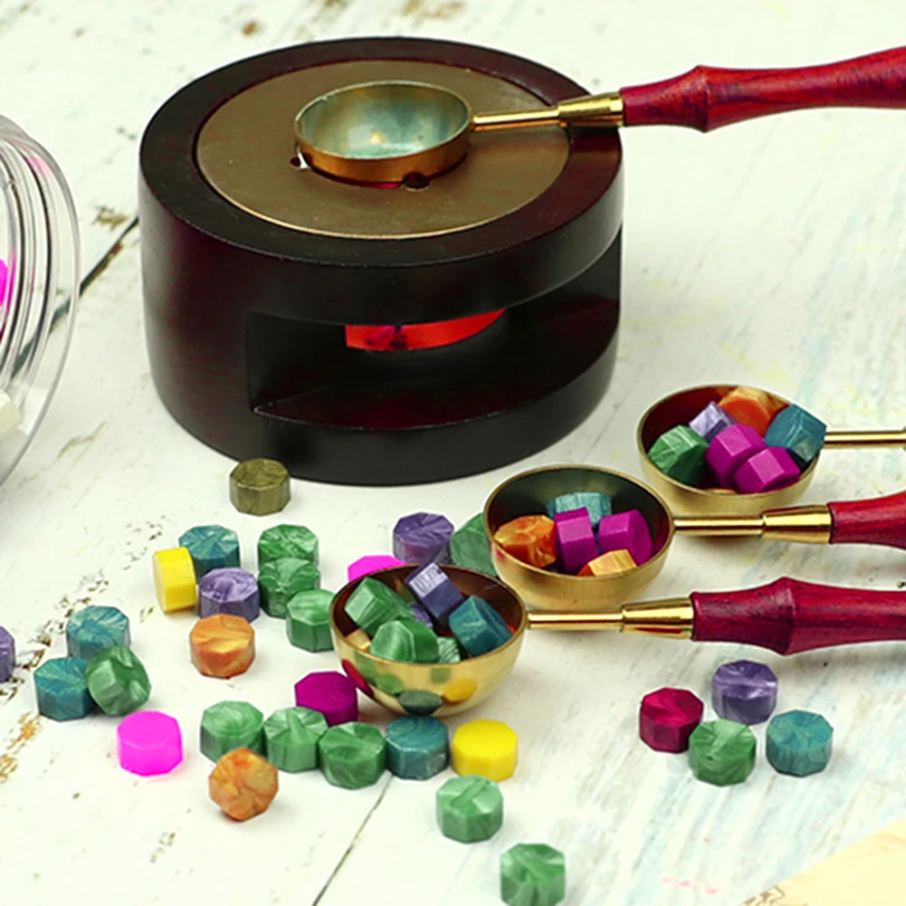 60/100pcs Vintage Octagon Granule Sealing Wax Beads DIY for Personal Letters Wedding Stamping Crafts Decorative Accessories