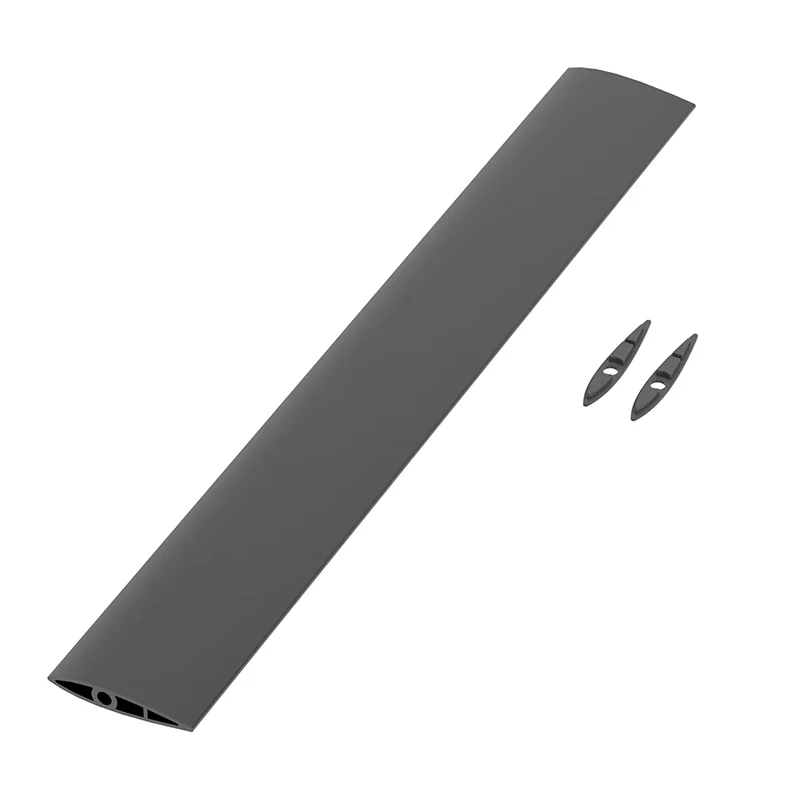 Gouvernail de bateau radiocommandé, accessoire de rechange en plastique noir.