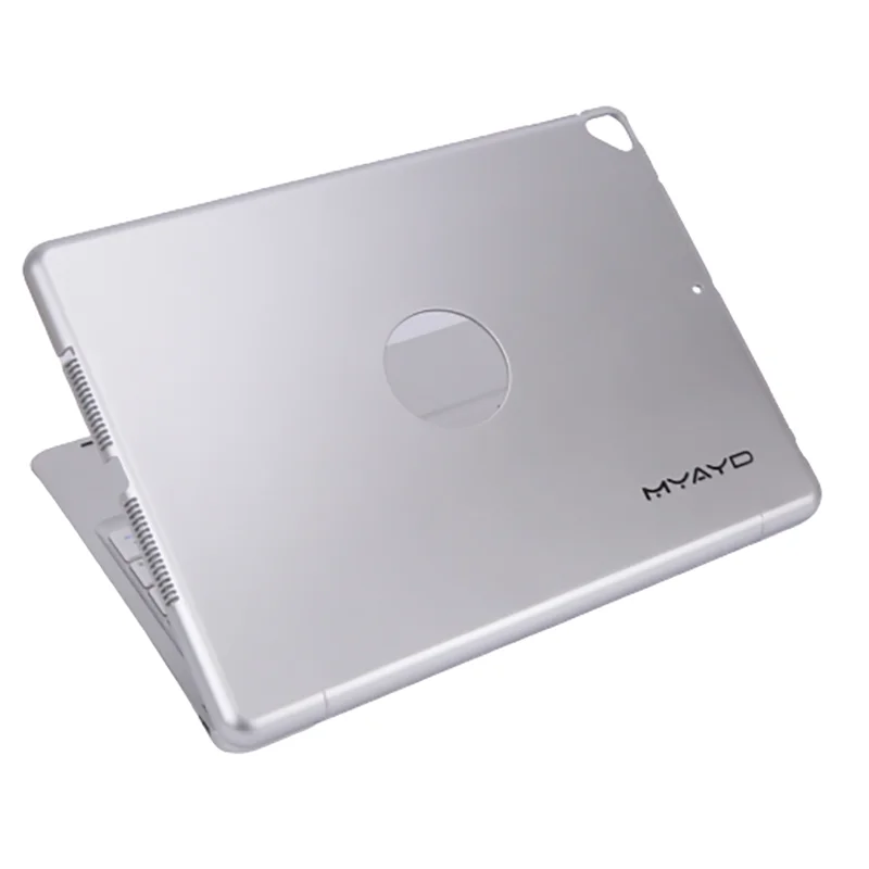 

MYAYD F102B (10.2 Inch) Laptop Clamshell Bluetooth Keyboard,Tablet Cover Wireless Bluetooth Keyboard Protective Case Silver