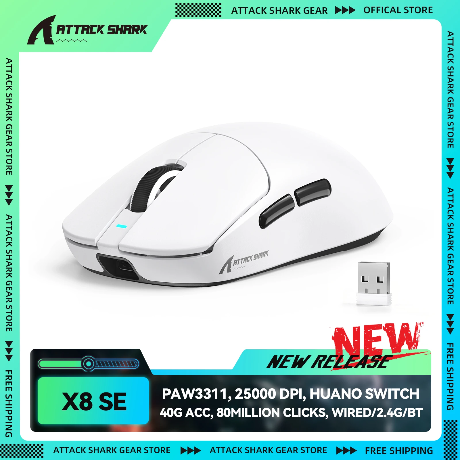Mouse Attack Shark X8SE