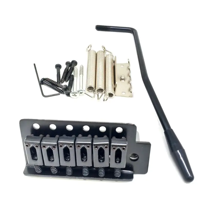 

E- Guitar Standard Tremolo Bridge,6 Strings Guitar Bridge Saddle Tailpiece