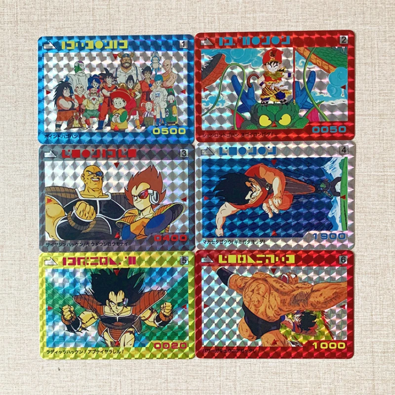 

6pcs/set Dragon Ball Z GT PP No.1 Super Saiyan Heroes Battle Card Ultra Instinct Goku Vegeta Game Collection Cards