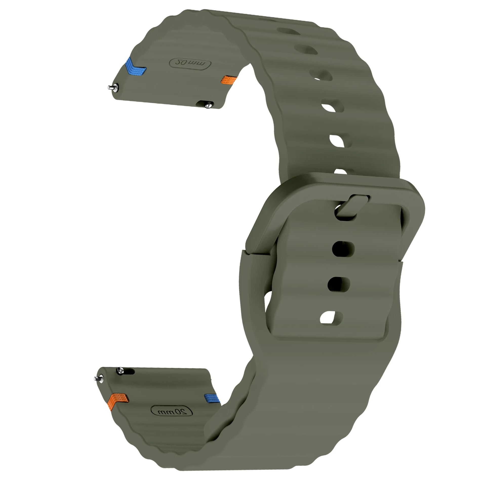 Silicone Sports Watch Strap - 20/22mm, Universal Fit