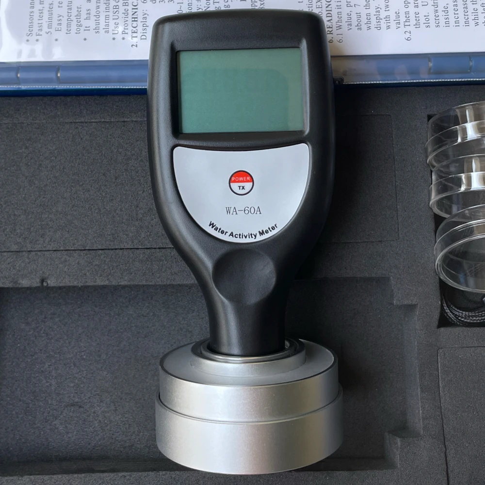 

High Accuracy Portable Water Activity Meter Tester WA-60A LCD Display Fast Test Used to Measure the Water Activity of Foods