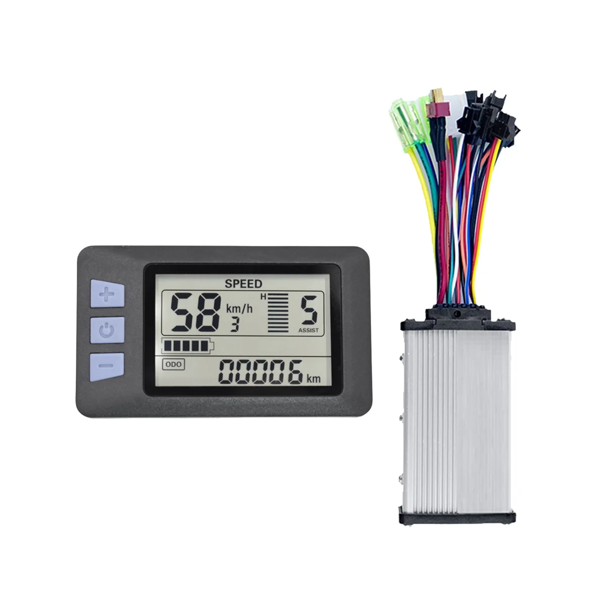 

P3H LCD Display Dashboard+36V 350W Sine Wave Controller 24V 36V 48V 60V Electric Bike Meter for Electric Scooter(SM)
