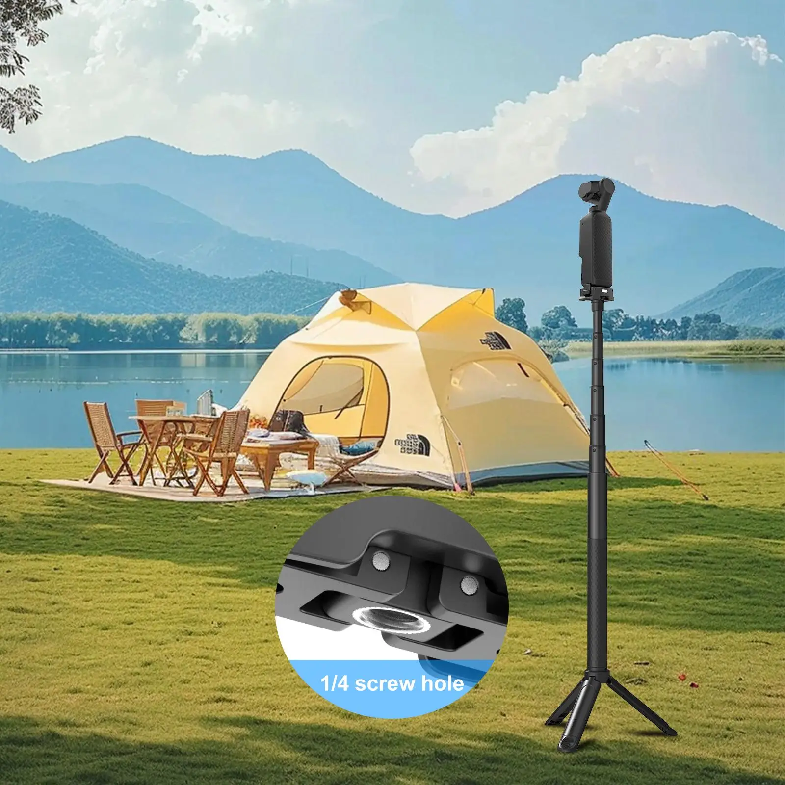 For DJI Osmo Pocket 3 PULUZ Plastic Quick-Release Charging Adapter Base