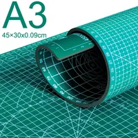 A3 Cutting Pad PVC Table Pad Leather Process Anti Cutting Double-Sided Carving Student DIY Process Self-Healing Pad 45×30x0.09cm 1