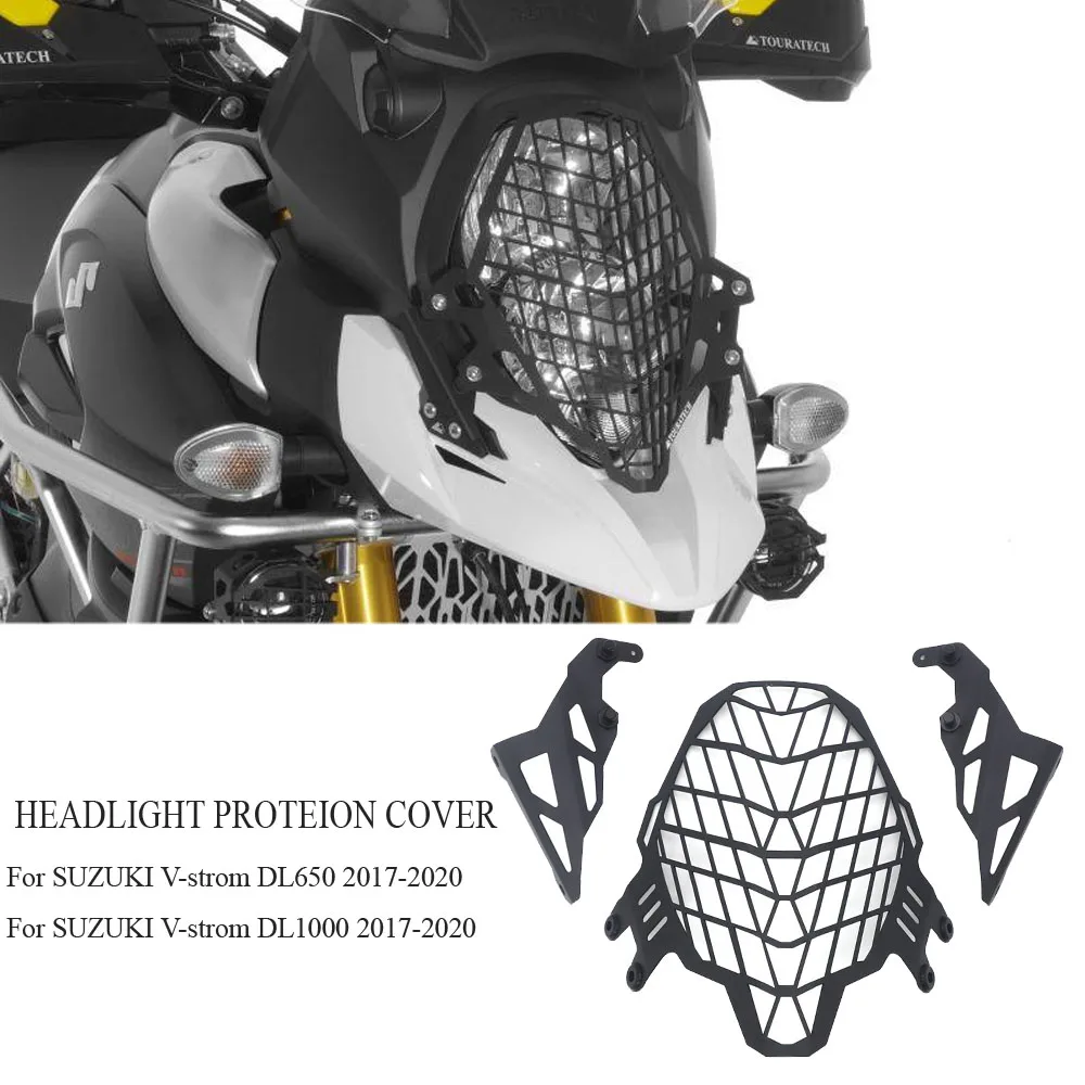 

Motorcycle Headlight Head Light Guard Protector Cover Protection Grill For SUZUKI V-strom DL650 V-STROM 650 DL 650 2017-2020