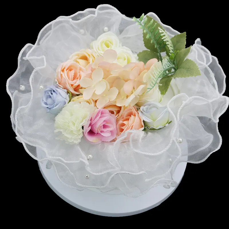 (2Meters/pack) 11Cm French Lace Voile Fabric Pleated Ribbon Pearl Trim Snow Yarn Ruffles Laces Garments Skirts Diy Wedding