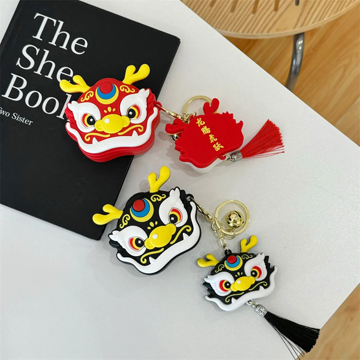 Per Samsung Galaxy Buds Fe/Buds 2 Pro/Buds 2/Buds Pro/Buds Live,Cartoon Dragon Head Design Custodia Per Auricolari In Silicone Con Portachiavi