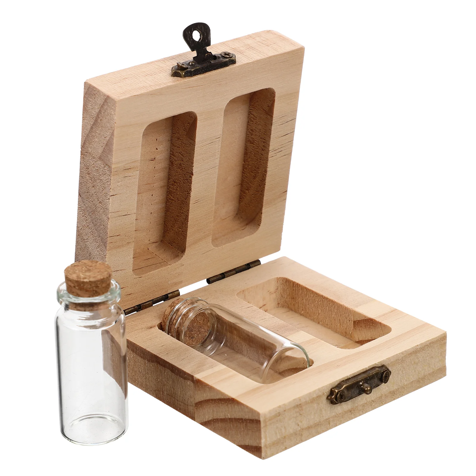 Fetal Hair Storage Box Wooden Collection Box Fetal Hair Preserving Souvenir Storage