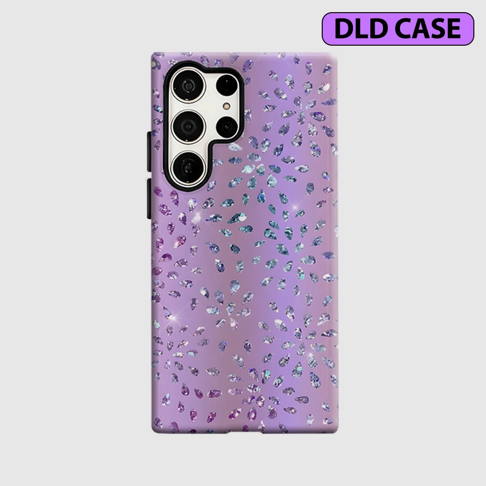 Sparkle Crystal Shockproof Double Layer Tough Back Phone Case