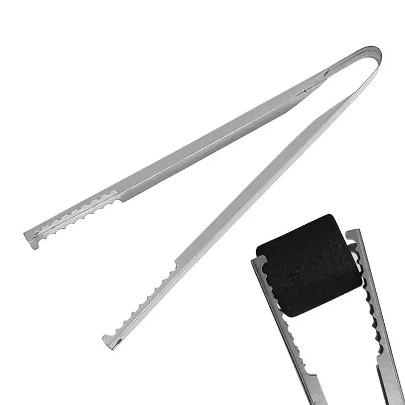 

Stainless Steel Tongs Fireplace Tongs Stainless Steel Carbon Fire Charcoal Tong Firewood Grabber for Fire Pit Camping Barbecue